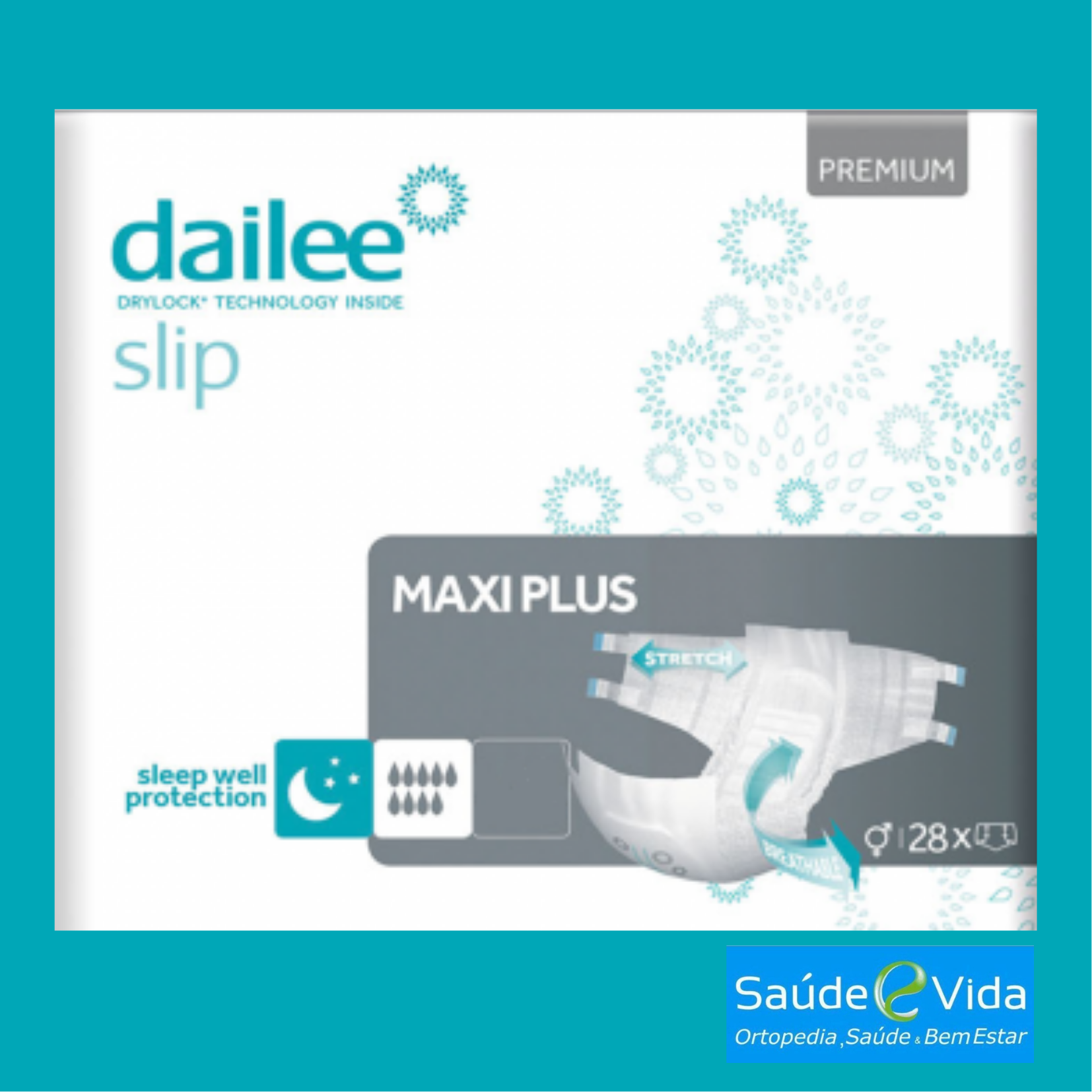 Fralda Dailee Premium Maxi Plus – 9 Gotas